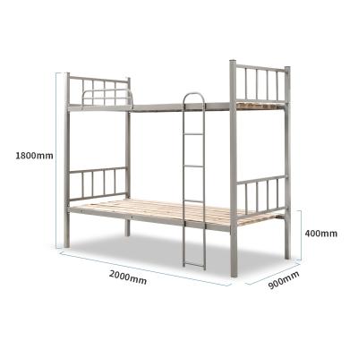 China Others Custom Double Platform Metal Frame Dorm Twin Beds for sale