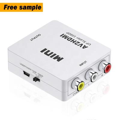 China High Quality Mini RCA Audio Video Changer 1080p hdmi to av converter adapter for laptop hdmi to av for sale