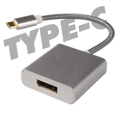 China LAPTOP Customize Logo USB-C DisplayPort Converter 0.15m 1080p Male To Type-C Female To DP Adapter For Laptop for sale