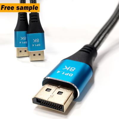 China Best selling 48Gpbs 60HZ 10m 2m 15m 3m COMPUTER displayport male to male 1.4 8k short DP to DP cable for sale