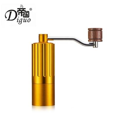 China Rv Diguo 12 - 15g Gold Color Stainless Steel Manual Coffee Grinder for sale