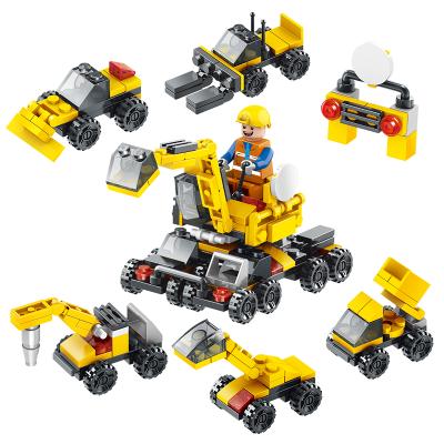 China Intelligence Development Intelligence Development LELE BROTHER Promotion Gift Toys 6 in 1 Building Blocks Engineering City Truck Legos for sale