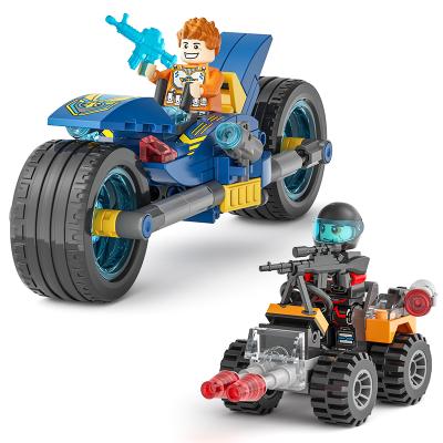 China Wholesale Intelligence Development Factory Technology Legos Police Toys Motorcycle Model Building Bricks For Boy Small for sale