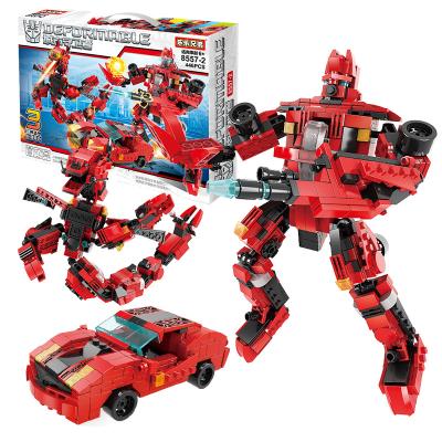 China Intelligence Development LELE BROTHER 446pcs Legoed Building Blocks Transform Robot Car DIY Toy For Kid Educational for sale