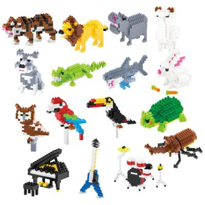 China Educational Intelligence Development Nano Animal Building Block Mini Micro Model Toys Bricks Micro Model Toys Children DIY Building Block Intelligence Building Blocks for sale