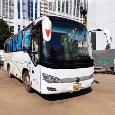 China Single Door Left Hand Drive Used Mini Bus Yutong Bus Short-distance Transport 34 Passenger Coach 8079*2500*3335mm for sale