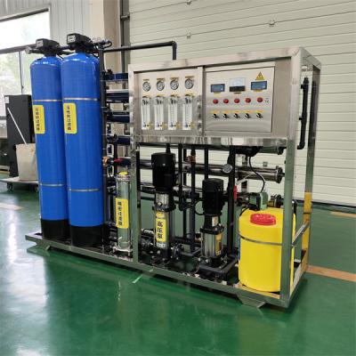 China Máquina de filtro de agua de osmosis inversa RO de doble etapa de alta eficiencia 1T/H para el sector industrial en venta