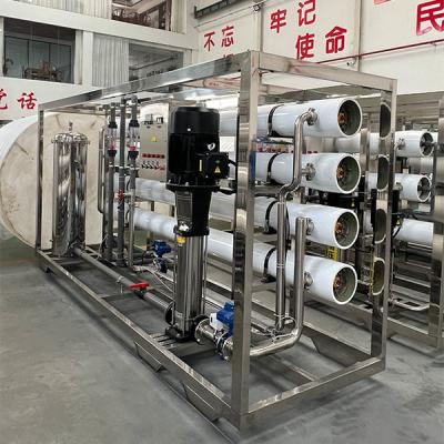 China Efficiënt 12 ton/uur enkelstaps omgekeerde osmose waterzuiveringssysteem - industriële oplossing voor het bereiden van zuiver water Te koop