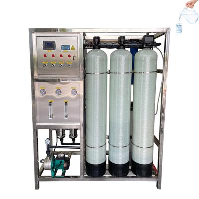 China 500LPH Reverse Osmosis Purification Drinking Water Filter Cosmetic Factory Ro System Two Stage Water Treatment Machine for sale