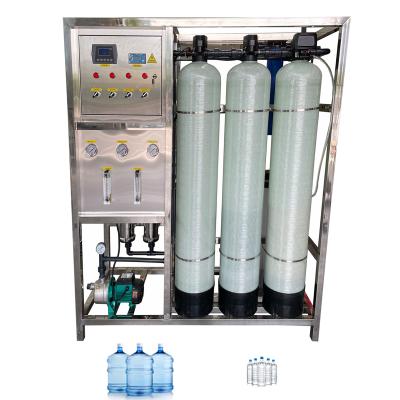 China 500LPH Reverse Osmosis Purification Drinking Water Filter Cosmetic Factory Ro System Two Stage Water Treatment Machine for sale