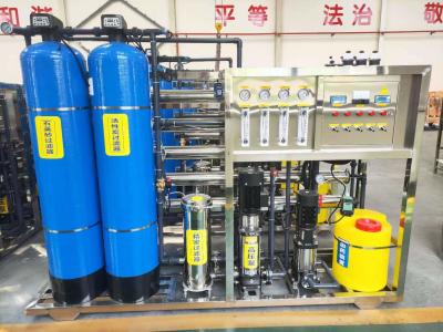 China Equipo de purificación de agua por ósmosis inversa de doble etapa de 1 t/h de gama alta en venta