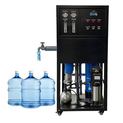 China 500L Filtro de agua o purificador de osmosis inversa Sistema de agua potable Máquinas de tratamiento de agua 500L/H Sistemas RO Membrana Tratamiento de agua pura Filtración Purificación Sistema de osmosis inversa en venta