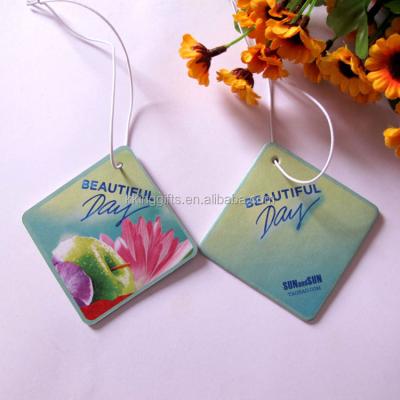 China Home/Office /Car/ Hotel/Restaurant/Promotion Gifts Gift Printing OEM Luxury Car Air Freshener,Hanging Lemon Paper Air Freshener For Car for sale