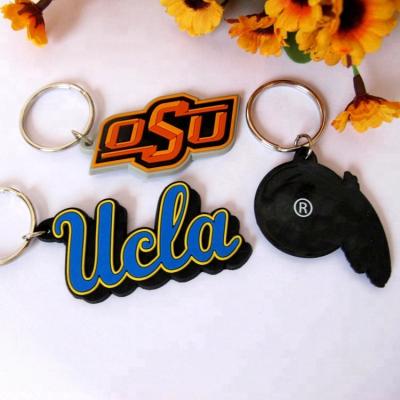 China Promotion made in china custom leather key chain brand make plastic key chain for sale