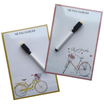 China Promational fridge magnet writing board/dry erase board/magnetic inscription board for promotion for sale