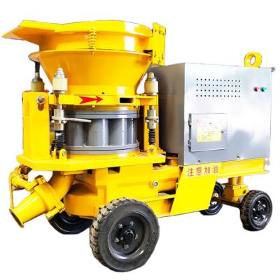 China Concrete Casting Gunite Machine Supplier Water Mixing Tunnel Iron Wheel Concrete Refractory Verified Spraying Shotcrete for sale