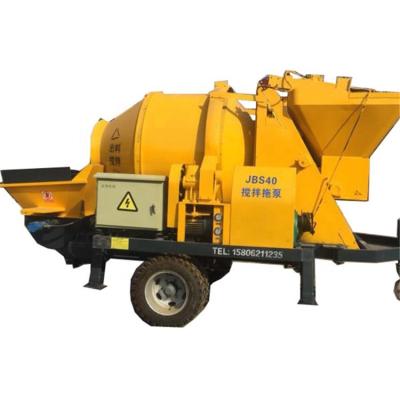 China Construction Engineering 40m3 Building Construction Works Mortar Concrete Pump Ready Mixed Wet Concrete Pump Machine With Diesel Mixer for sale