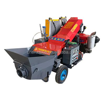 China Different models of fine stone concrete pump liquid cement injection machine easy operation sell trailer electric concrete pump for sale