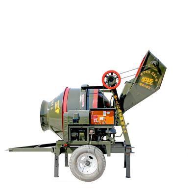 China 30m3/h Building Industry Construction Engineers Diesel Trailer Mounted Pump Self Load Concrete Mixer Concrete Mixing Machine Concrete Mixer for sale