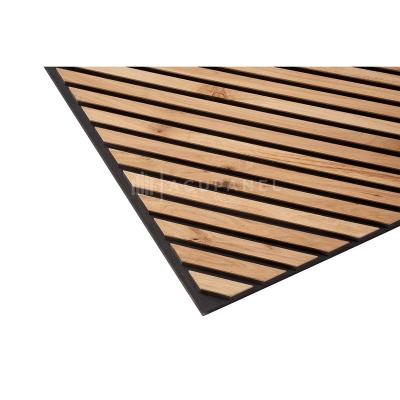 China Modern Luxury Wall Interior Decoration Oak Acoustic Wood Slat Wood Panel for sale