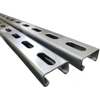 China Building construction galvanized c channel steel bar standard size and u channel hot dip galvanized steel for sale