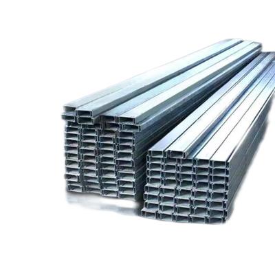 China High Strength Steel Plate Galvanized Steel C Channel Profile Bearing U Channel C Channel Steel Purlin for sale