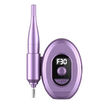 China Factory Direct Sales Plastic Portable Nail Art Products Professional Pink With Base Nail Drill Pen Electric for sale