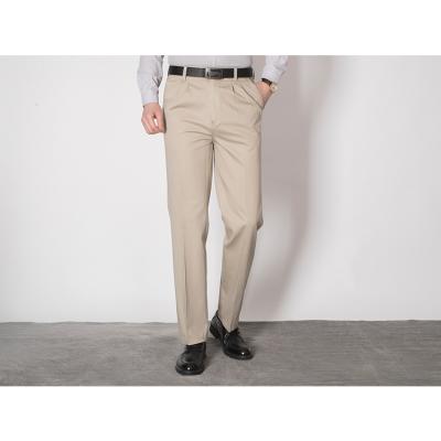 China Custom Made Men's Anti-Wrinkle Spring And Autumn Trousers Of Pure Cotton Business Casual Trousers for sale