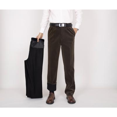 China Durable Anti-Wrinkle Anti-Pilling Formal Casual Pants Breathable Velvet Pants for sale