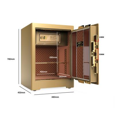 China Electronic safes home/office/bank vending office/hot home cash lock safe money box for sale for sale