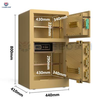 China Custom Home Life Steel Fingerprint Box Lockers China Bedroom Lock Home Security Electronic Safe Smart Living Box for sale