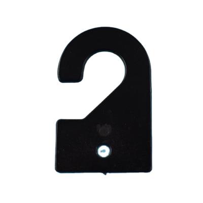 China For Clothes Packaging Customs 35mm Black Plastic Clothes Packaging Accessories Hook for sale