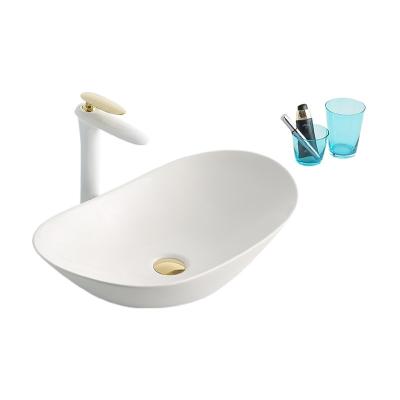 China Modern White Porcelain Ceramic Basin Sink Bathroom for sale