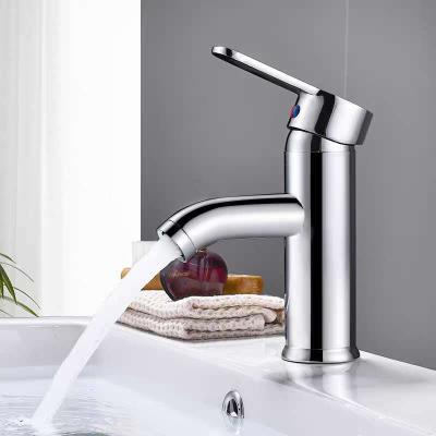 China Stainless Metered Faucets Single Handle Taps Single Hole Waterfall Mixer Pull Down Face Basin Faucet for sale