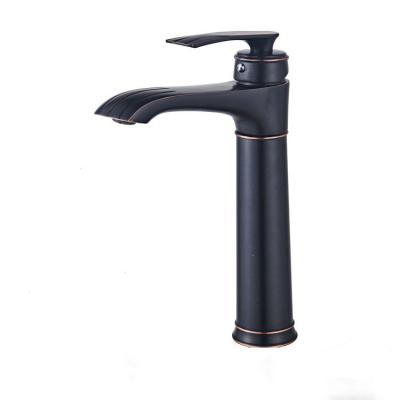 China Modern Single Metered Faucets Bathroom Faucet With Copper Body for sale