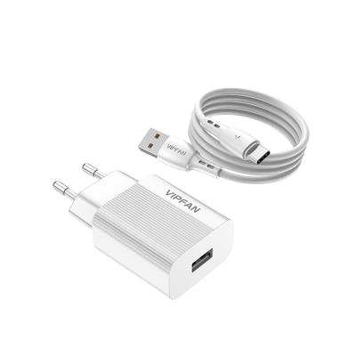 China VIPFAN 5V 2.4A Universal Mobile Chargers USB Cables Fast Charging Adapter for sale