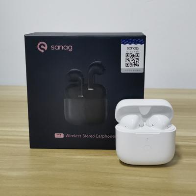 China New Style Sanag Delay T2 In-Ear Game Noise In-Ear Headphones tws Waterproof Earbuds Wireless Bluetooth 2 tws gen 2 tws earbuds cvc noise/air zero wireless for sale