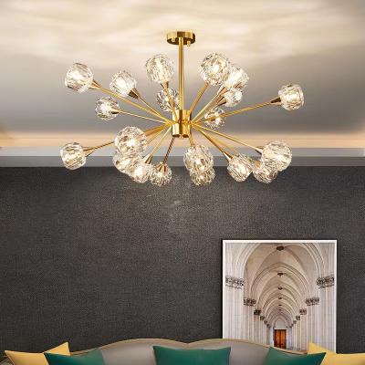 China NEW LED Art Glass Ball Pendant Lamps Best Large Modern Luxury Round Golden Hotel Chandeliers Pendant Lights for sale