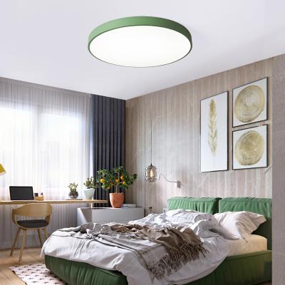 China 2021 New Lights Macaron Round Decoration Modern Indoor Ceiling Lamp for sale