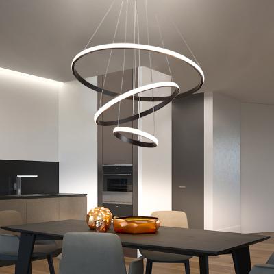 China Modern Creative Round Chandelier Ceiling Lamp Furniture Living Room 60*60cm Wrought Iron Chandelier for sale