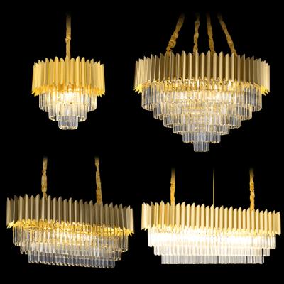 China Wholesale Hotel Luxury Wedding Decorate Modern Luxury Living Room Gold Ceiling Home LED Crystal Chandelier for sale