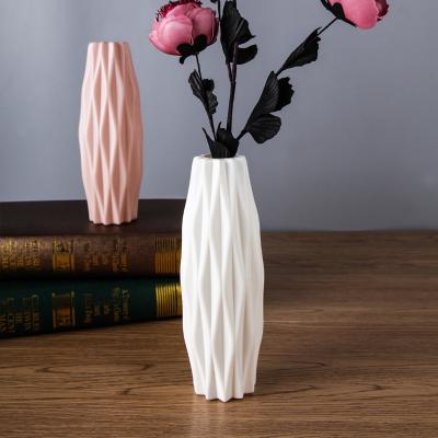 China Simulation Home Unbreakable Chandelier Vase Display Flower Decoration Plastic Vases For Wedding Office Home Hotel Desk Decoration for sale