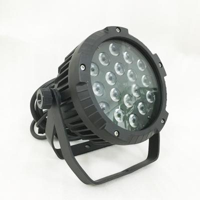 China Guangzhou RGBW+UV Stage Par Can 6in 1 Par 18x12w Slim Waterproof Led Led Stage Wash Lights for sale