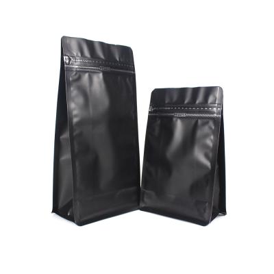 China Moisture Proof In Stock Food Nuts Snack Coffee Tea Packaging Bulk Resealable Zipper Sealed Bottom Gusset Side Square Floor Bag for sale