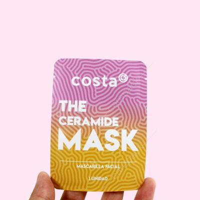 China Recyclable Custom Biodegradable Coffee Facial Cream Sachet Packaging Bag Custom Foil Mylar Foil Cosmetic Pouch for sale