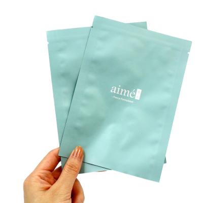 China Aluminum Foil Facial Bag Recyclable Cosmetic Plastic Face Mask Packing Face Mask Bag for sale