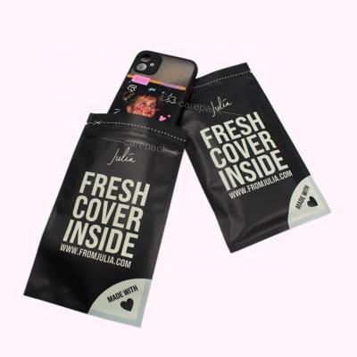 China Free Sample Recyclable White Retail Packaging Bags For Phone Case Tote Bag Zipper Packaging Custom Apparel Ziplock Bag for sale