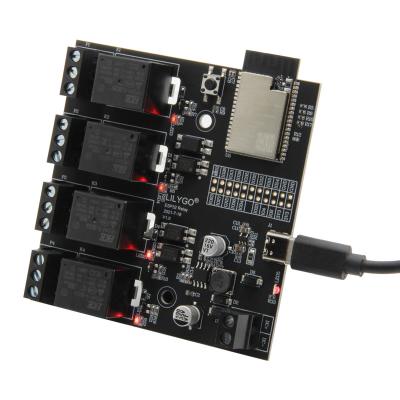 China LILYGO ESP32 T-Relay Module Wireless DC 5V 4 Groups Development Relay Panel 4MB WiFi Bluetooth Instant Control Remote T-Relay Switch for sale