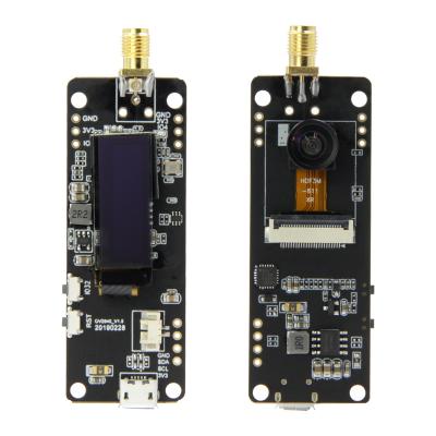 China LILYGO Player ESP32 T-log Fish-eye Lens Camera Development Board OV2640 Antenna 0.91inch OLED Camera SMA Wifi Bluetooth 3dbi Camera for sale