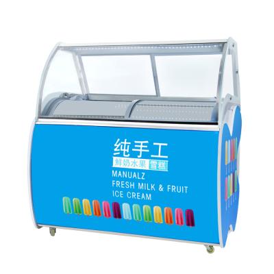 China Wholesale Single-Temperature Ice Cream Showcase Commercial Stainless Steel Ice Cream Machine for sale